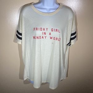 Express One eleven T-shirt women’s Friday Girl sleepwear cozy NWT pajama top